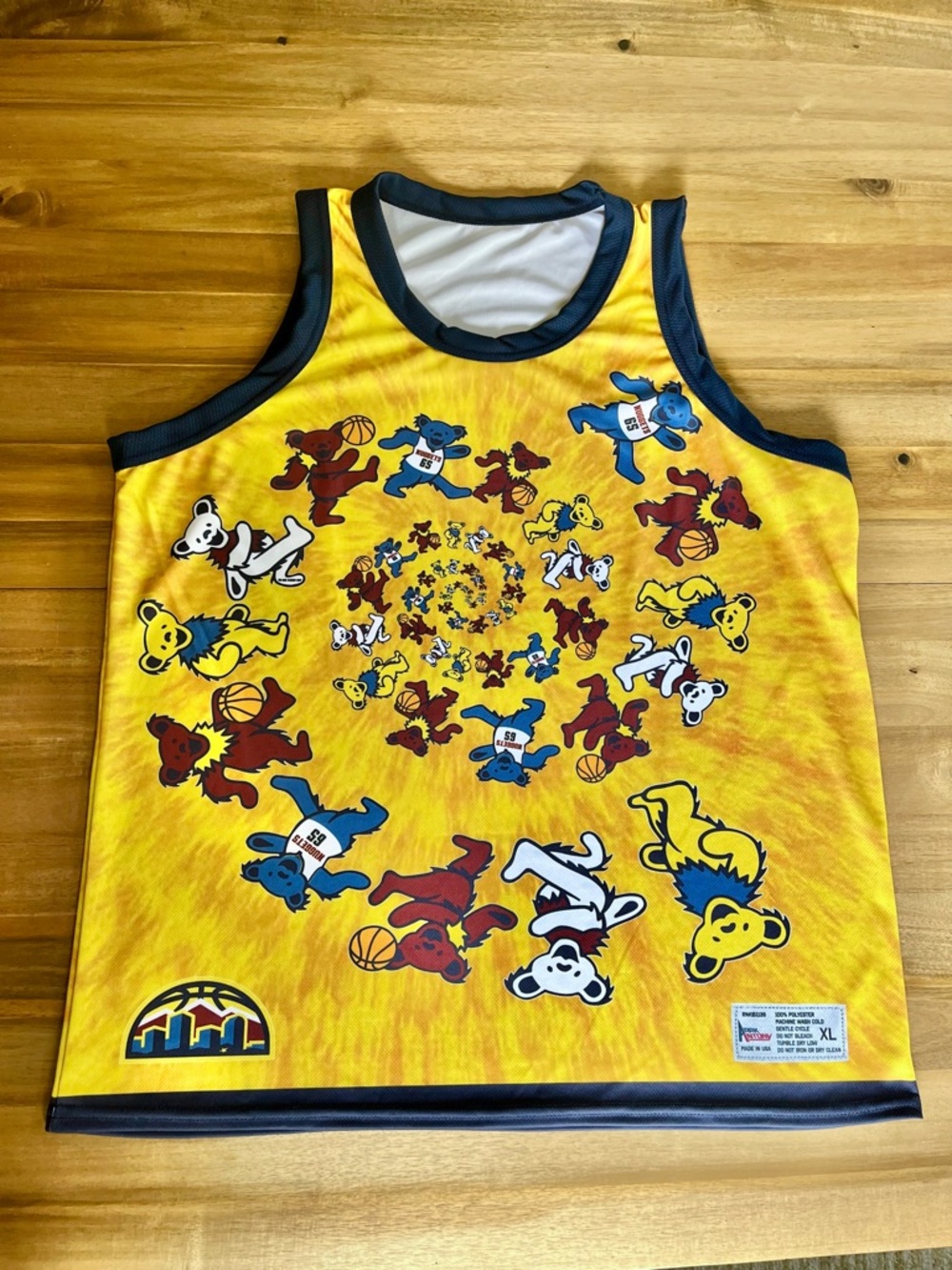 Denver Nuggets Grateful Dead Jersey - Men’s XL